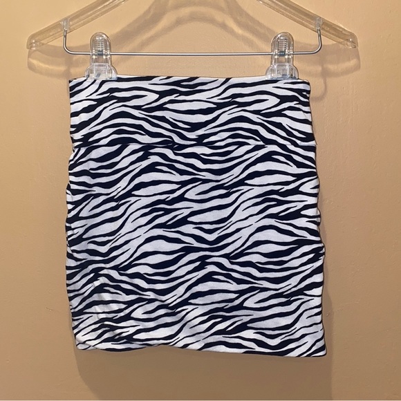 AMBIANCE Zebra Print Y2K Mini Skirt - Picture 3 of 3